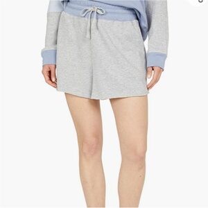 Splendid Morning Star Sweat Short M Grey Gray Blue Drawstring Cotton Blend Terry